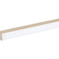 Vensterbanklat rond MDF wit gegrond 25x28 mm lengte 260 cm
