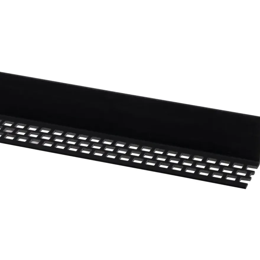 Ventilatieprofiel kunststof zwart 29x30mm 260cm