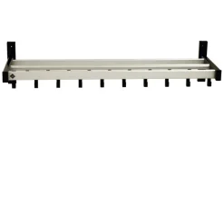 Vepa Bins Pro-line wandkapstok met 19 haken - grijs / zwart