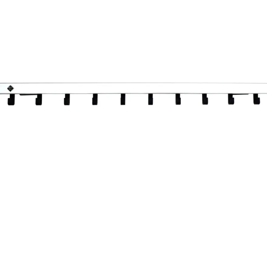 Vepa Bins Pro-line wandkapstok met 10 haken - grijs / zwart