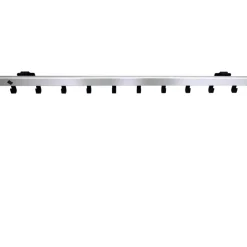Vepa Bins Pro-line wandkapstok met 10 haken - grijs / zwart