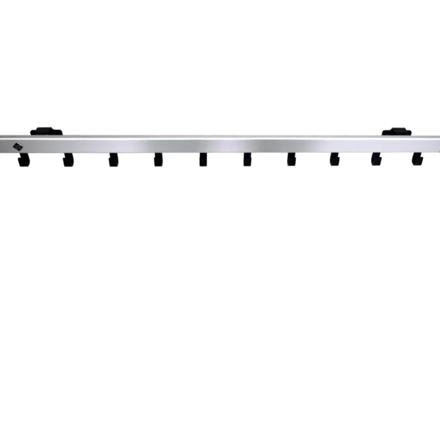 Vepa Bins Pro-line wandkapstok met 10 haken - grijs / zwart