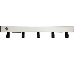 Vepa Bins Pro-line wandkapstok met 5 haken - grijs / zwart