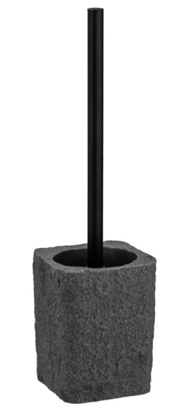 Villata toiletborstelhouder polyresin grijs