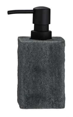Villata zeepdispenser polyresin grijs