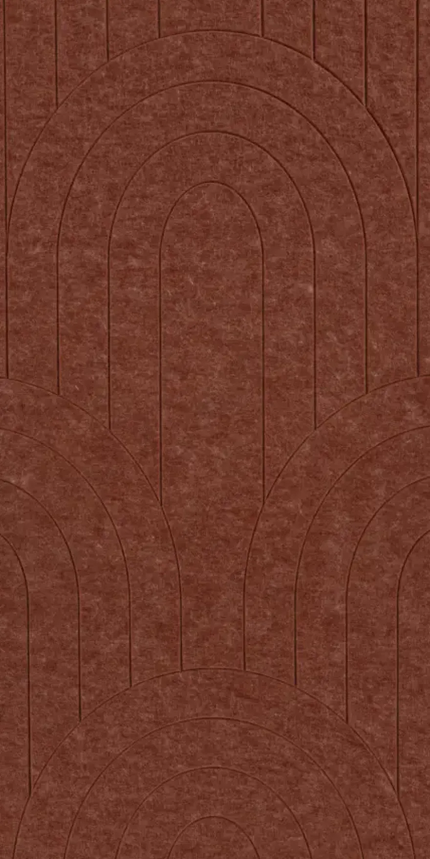 Viltpaneel gebogen lijnen terra 120x60 cm 2 stuks