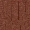 Viltpaneel gebogen lijnen terra 60x30 cm 4 stuks