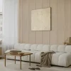 Viltpaneel met golf taupe 240x55 cm, dikte 3,5 mm, 2,64 m²