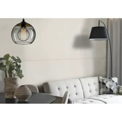 Viltpaneel rechte lijnen beige 120x52 cm