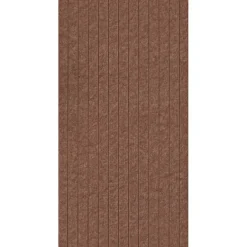 Viltpaneel rechte lijnen terra 120x52 cm