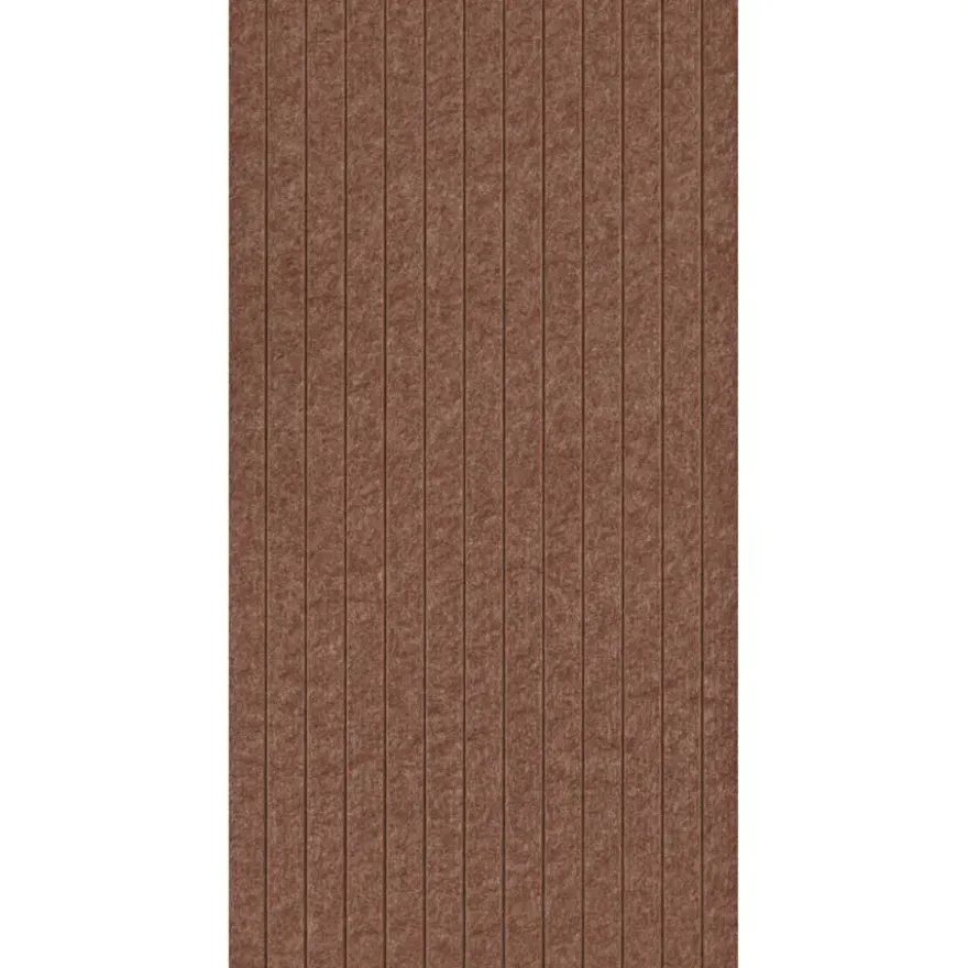 Viltpaneel rechte lijnen terra 120x52 cm