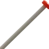 Vlaggenmast met vaste knop wit 200 cm