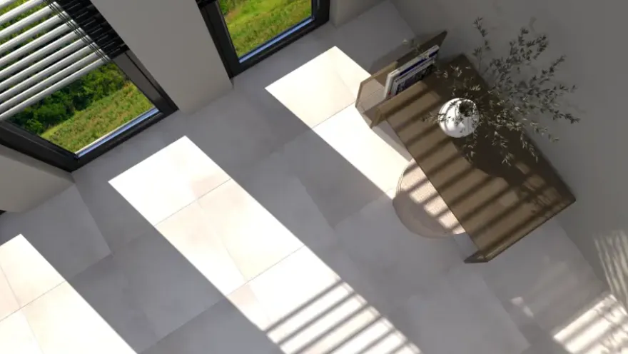 Vloertegel Element betonlook 60 x 60 cm keramiek grijs 1,44 m²