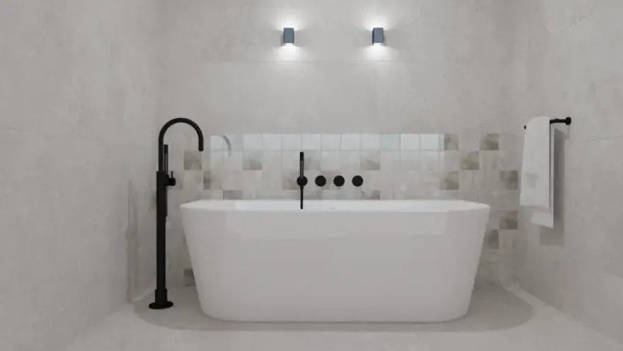 Vloertegel Eterna kalksteen grijs 60 x 60 cm keramiek 1,44 m²