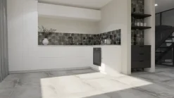 Vloertegel Etna betonlook 60 x 60 cm keramiek grijs 1,416 m²