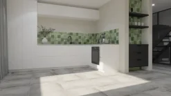 Vloertegel Etna 60 x 60 cm keramiek antraciet 1,416 m²