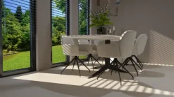 Vloertegel Tundra betonlook 60 cm x 60 cm keramiek beige 1,44 m²