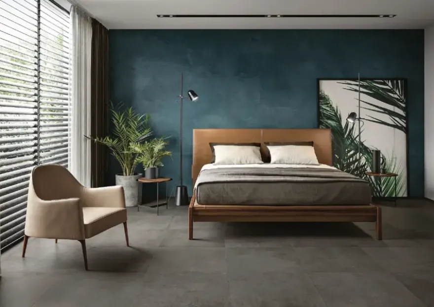 Vloertegel/wandtegel Bergen antraciet 60x60 cm 1,44m²