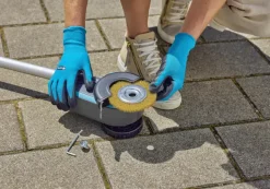 Voegenborstel metaal voor de Gardena EasyWeed 18V