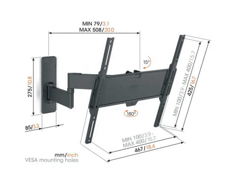 Vogel's TV-steun Full motion+ M - 32 t/m 65 inch