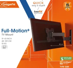 Vogel's TV-steun Full motion+ S - 19 t/m 43 inch