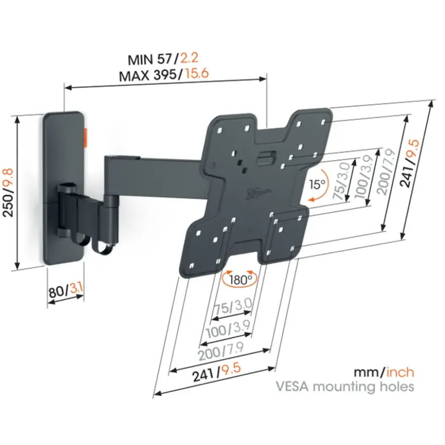 Vogel's TV-steun Full motion+ S - 19 t/m 43 inch