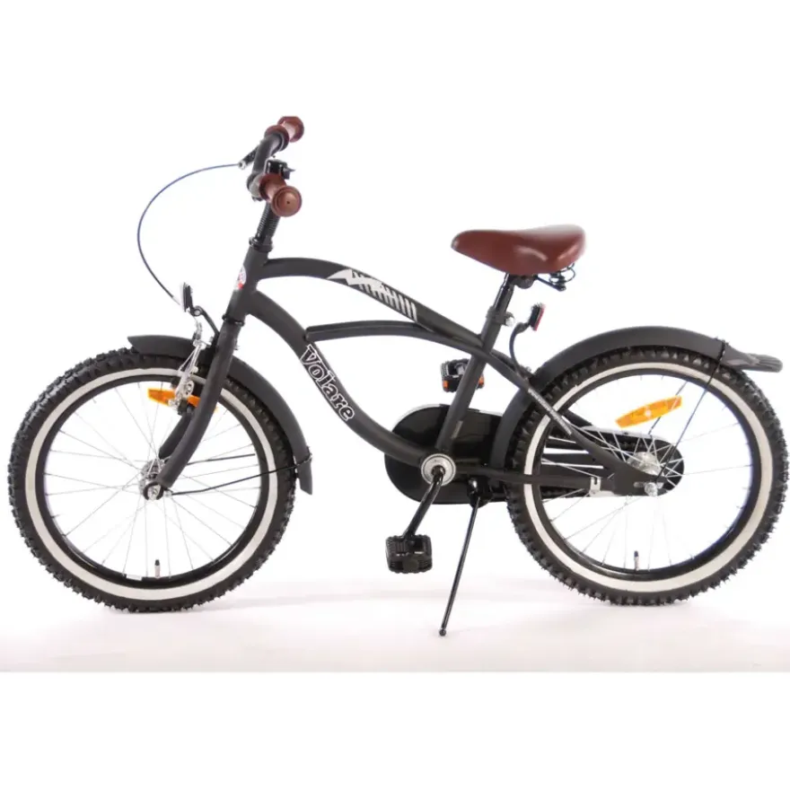 Volare Black Cruiser kinderfiets zwart 18 inch