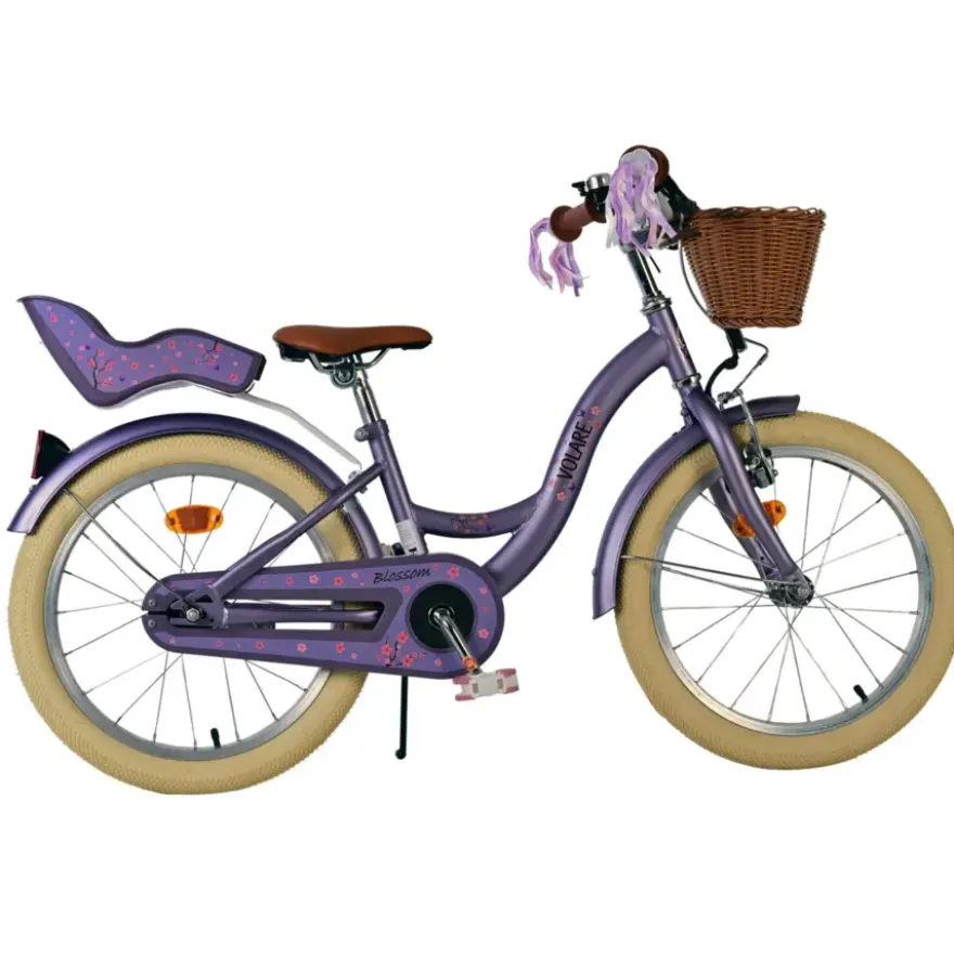 Volare Blossom kinderfiets paars 18 inch