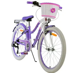 Volare Lovely kinderfiets paars wit 24 inch