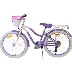 Volare Lovely kinderfiets paars wit 24 inch