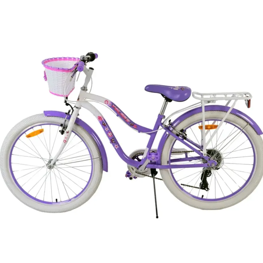 Volare Lovely kinderfiets paars wit 24 inch