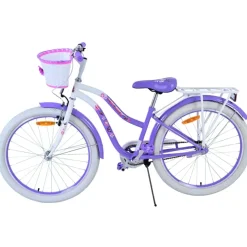 Volare Lovely kinderfiets wit paars 24 inch