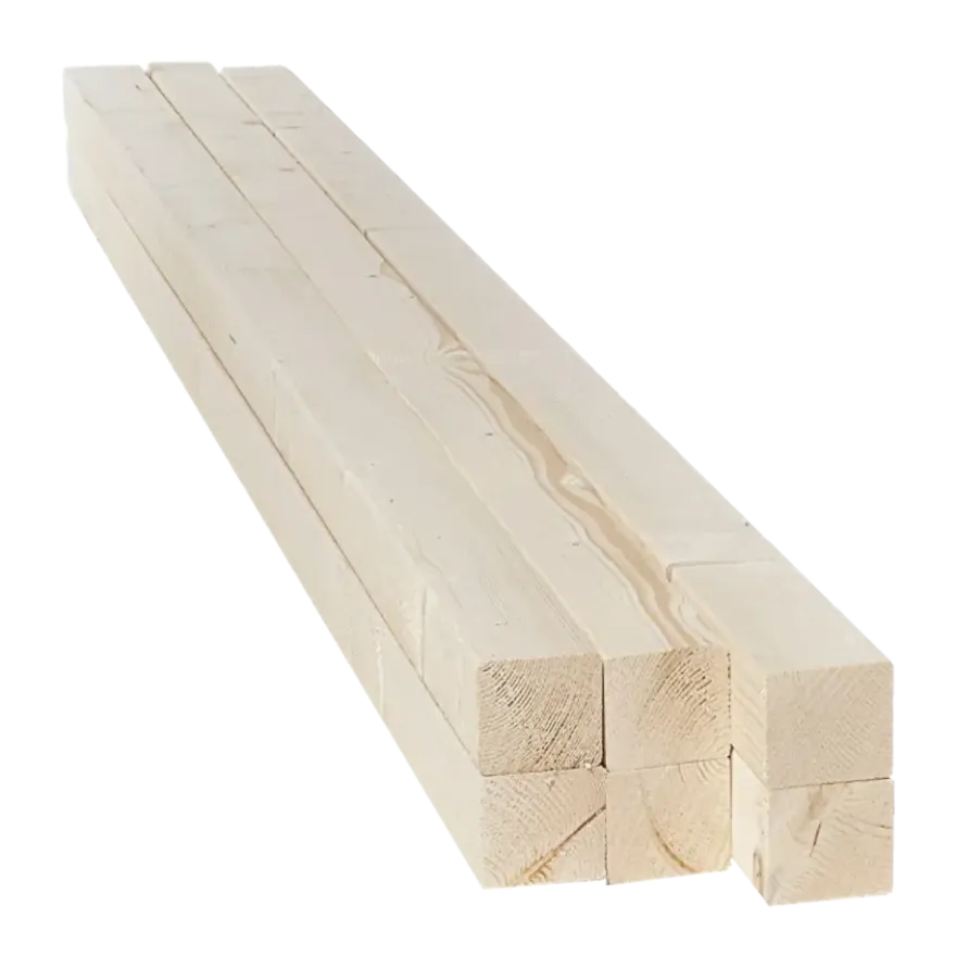 Voordeelpak geschaafd vuren 44 x 44mm lengte 270cm 6 stuks