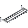 V-Part Garderoberek met 19 haken - aluminiumgrijs / zwart
