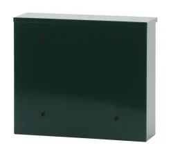 V-Part Wandbrievenbus groen staal - 31.5 cm