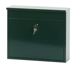 V-Part Wandbrievenbus groen staal - 31.5 cm