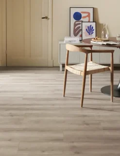 vtwonen click PVC EVC Barley bruin houtlook incl. geïntegreerde ondervloer
