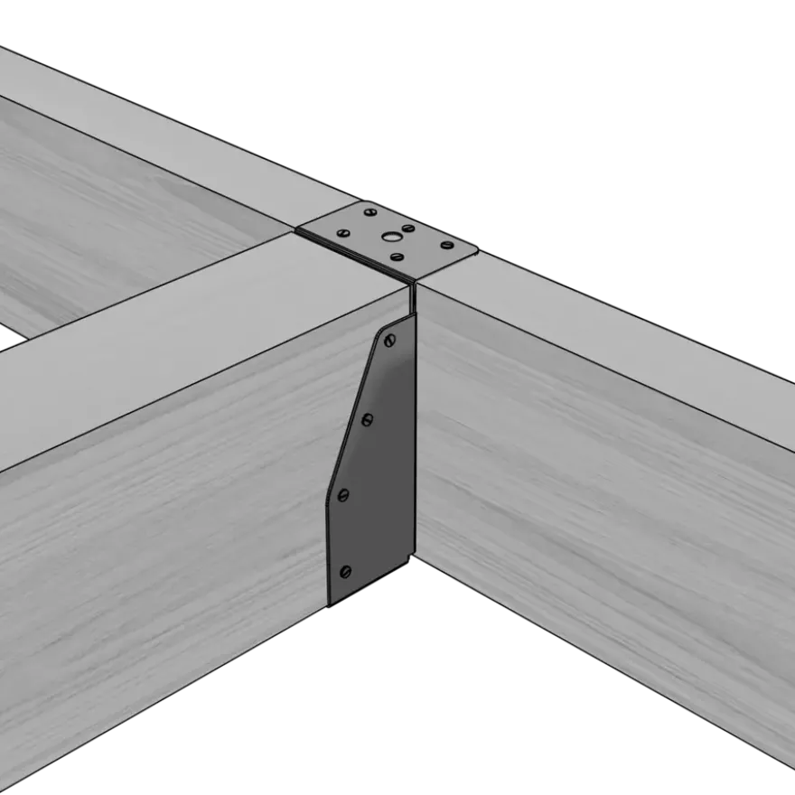 Waelbers balkdrager met lange lip 63 x 175 mm verzinkt