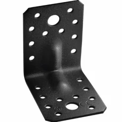Waelbers hoekanker met ril 70x70x55 mm zwart