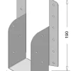 Waelbers raveeldrager met strip 190 x 46 mm verzinkt