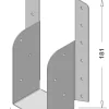 Waelbers raveeldrager met strip 190 x 63 mm verzinkt