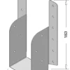 Waelbers raveeldrager met strip 190 x 59 mm verzinkt