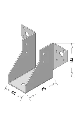 Waelbers raveeldrager zwaar 46 x 82 mm verzinkt