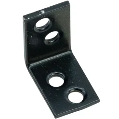 Waelbers stoelhoek 25 x 25 mm zwart 4 stuks