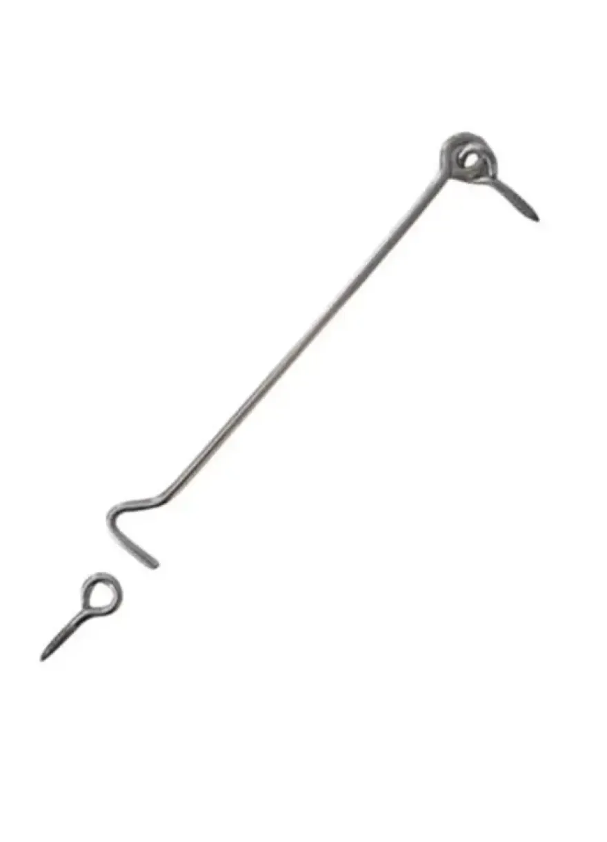 Waelbers windhaak inclusief los oog 300 mm RVS