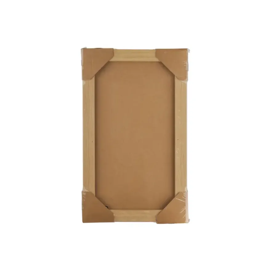 Wanddecoratie paars oranje 30x30x3,5cm