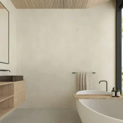 Wand/douche paneel kunststof Allora 260 x 90 cm zand dikte 4 mm 2,34 m²