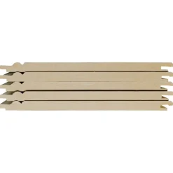 Wand-en plafondpaneel MDF gegrond ca. 13,5 cm breed, lengte 260 cm 5 stuks (ca. 1.75 m2)