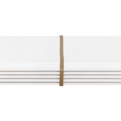 Wand-en plafondpaneel MDF gegrond ca. 13,5 cm breed, lengte 260 cm 5 stuks (ca. 1.75 m2)