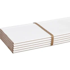 Wand-en plafondpaneel MDF gegrond ca. 13,5 cm breed, lengte 260 cm 5 stuks (ca. 1.75 m2)